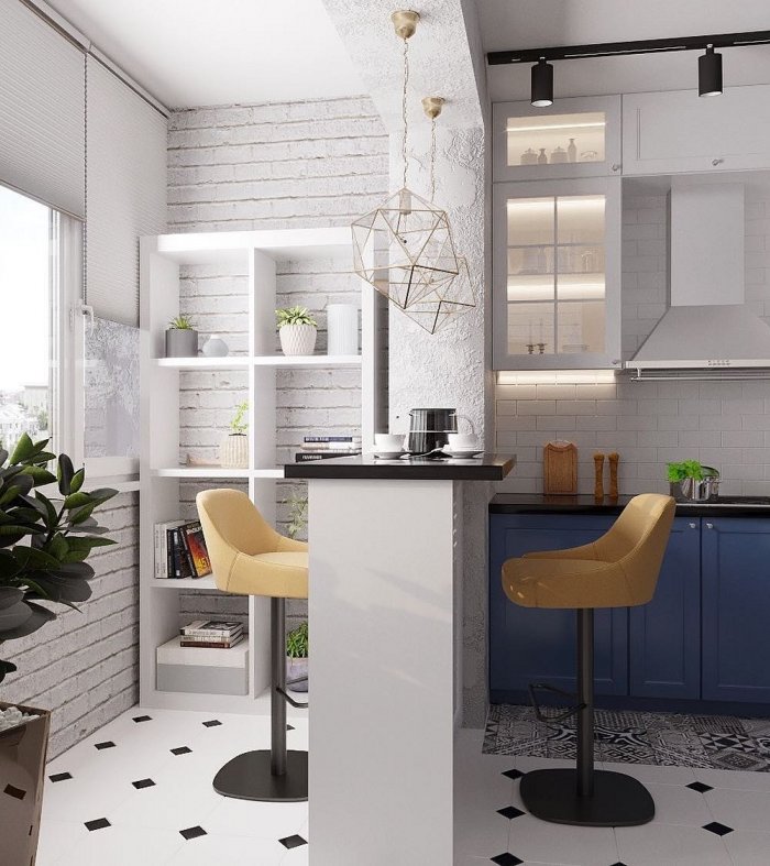 Дизайн кухни с балконом: 5 вариантов использования пространства