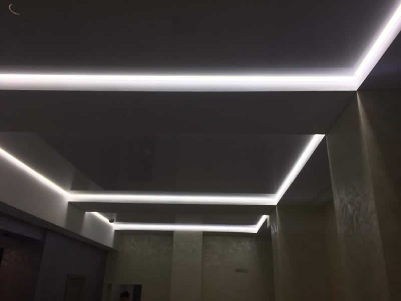 Подсветка потолка светодиодной лентой: как выбрать диодную ленту для потолка, какая лучше для подсветки, монтаж led ленты на потолок своими руками, как сделать, как подсветить