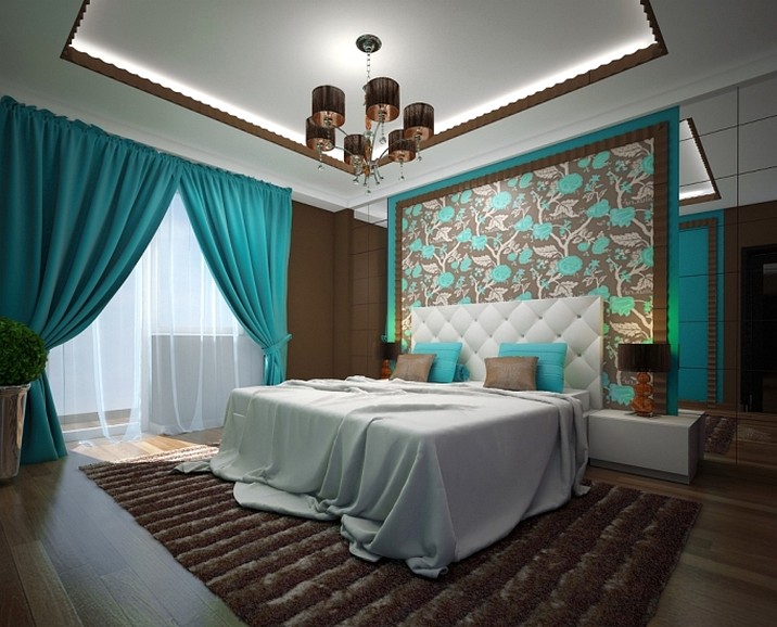 Бирюзовая спальня – украшение любого дома и 6 нюансов цвета
