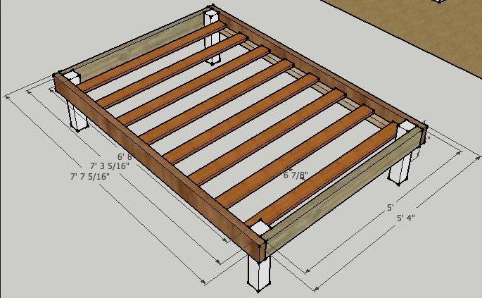Сборка деревянной кровати своими руками, чертежи, этапы работы