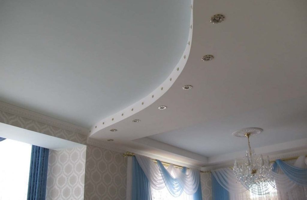 Двухуровневый потолок из гипсокартона (67 фото): дизайн двухъярусных гипсокартонных потолков для спальни