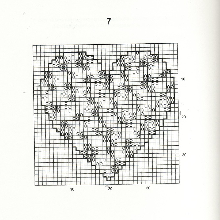 Вшивка крестом сердца: 3 интересные схемы