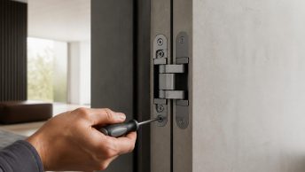 Как отрегулировать петли на скрытых дверях