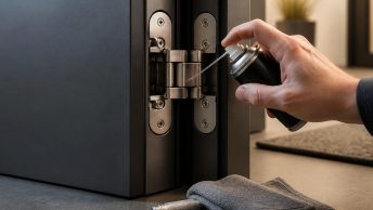 Как смазать скрытые петли входной двери: пошаговая инструкция и выбор смазки