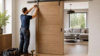Монтаж раздвижной двери с верхней направляющей: как установить и на что обратить внимание