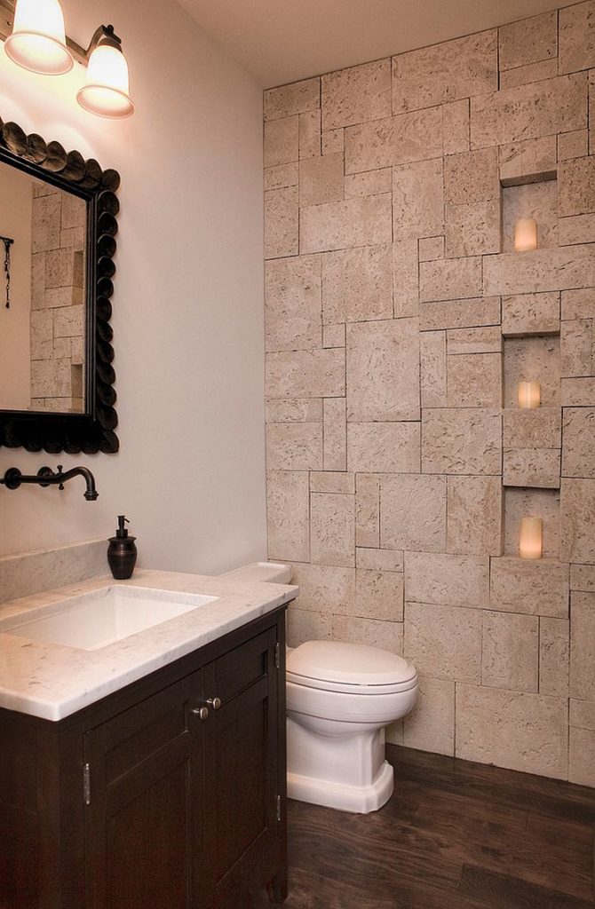 Чем отделать стены в ванной комнате кроме плитки?
