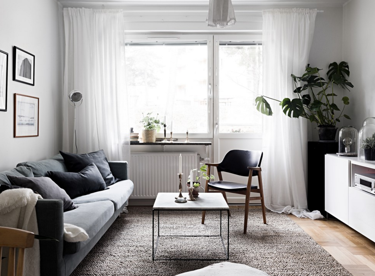 Гостиная в скандинавском стиле — 50 фото дизайна интерьеров