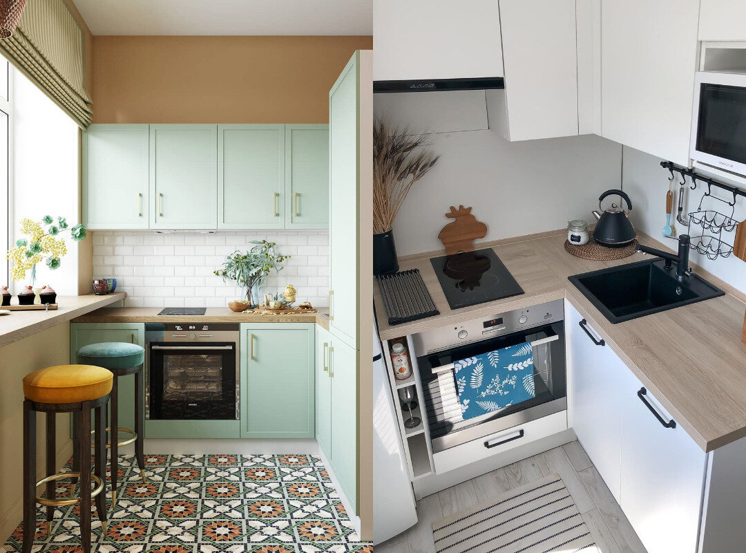 Дизайн кухни 5 кв. м - планируем интерьер +65 фото примеров