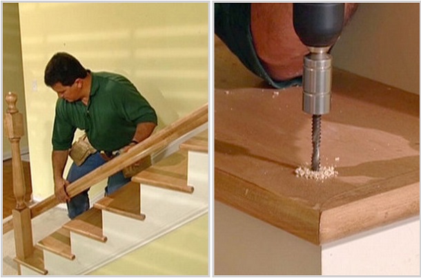 Установка балясин на деревянную лестницу своими руками - способы крепления, пошаговая инструкция с фото