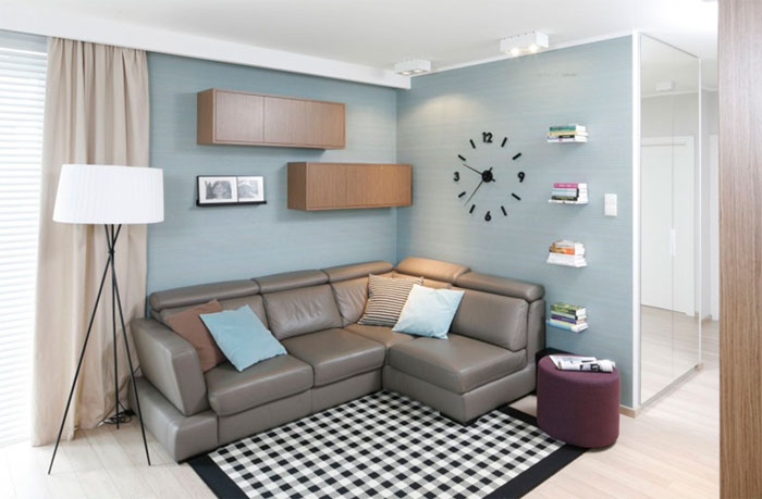 Угловой диван в гостиную - интересные виды моделей и особенности их применения