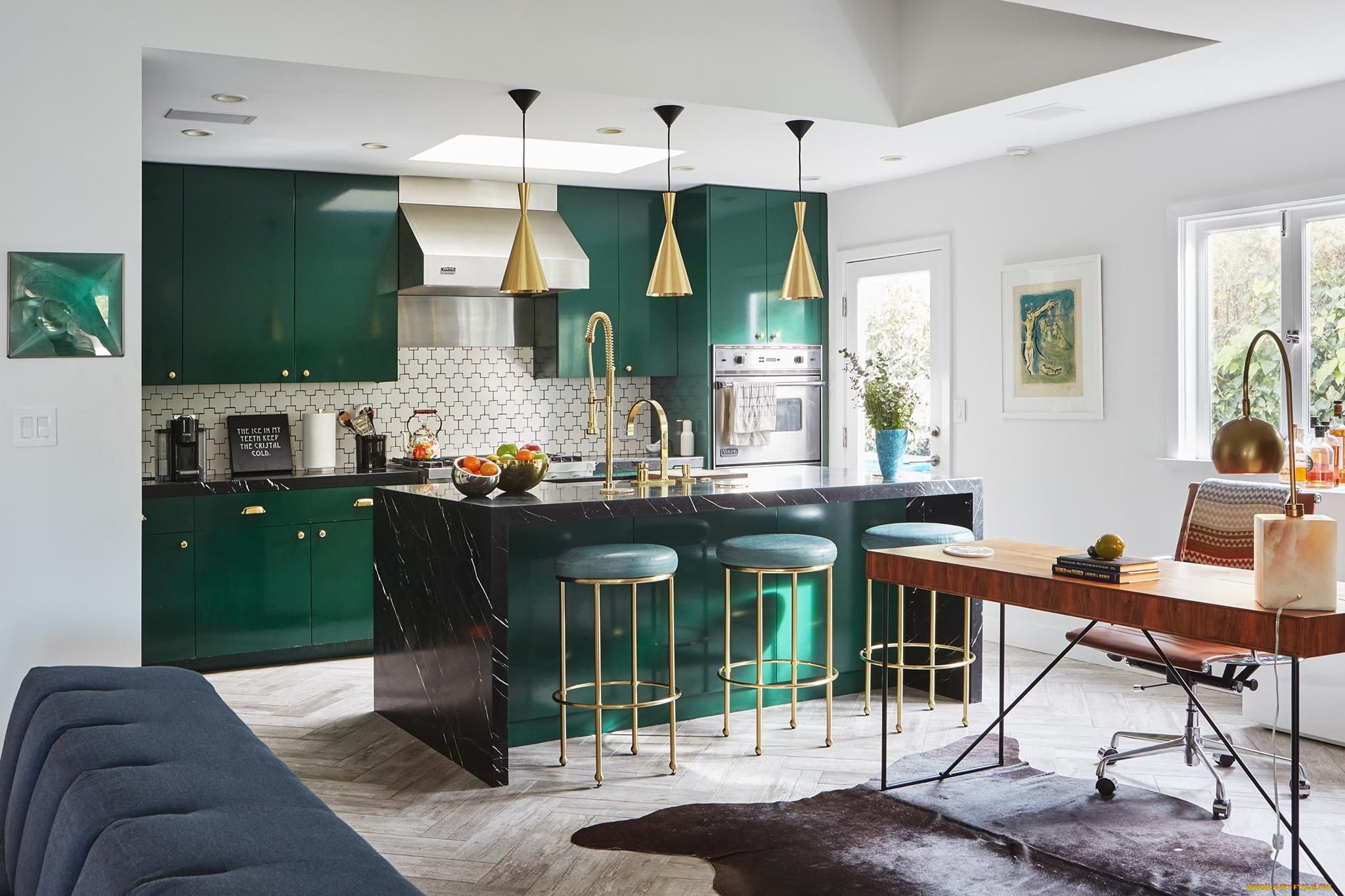 Зеленая кухня - 140 фото идей дизайна и сочетания зеленых оттенков в интерьере