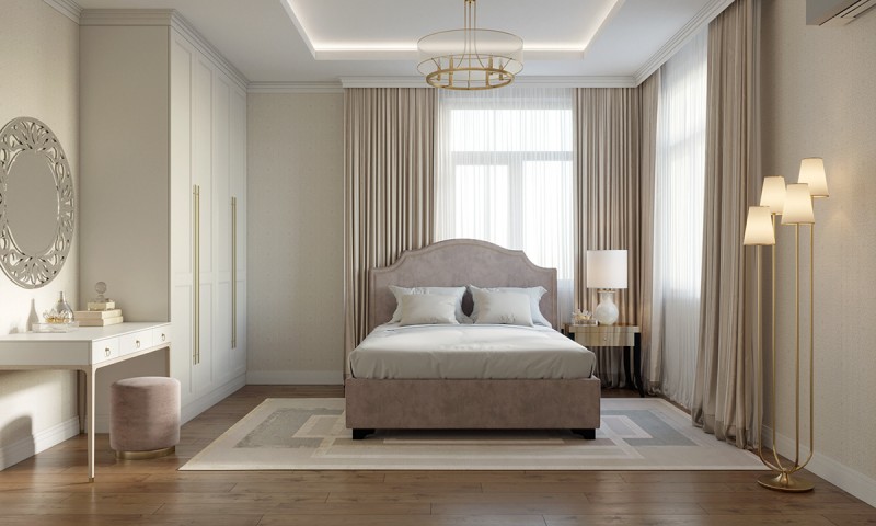 Интерьер спальни в светлых тонах фото и 3 преимущества белой мебели