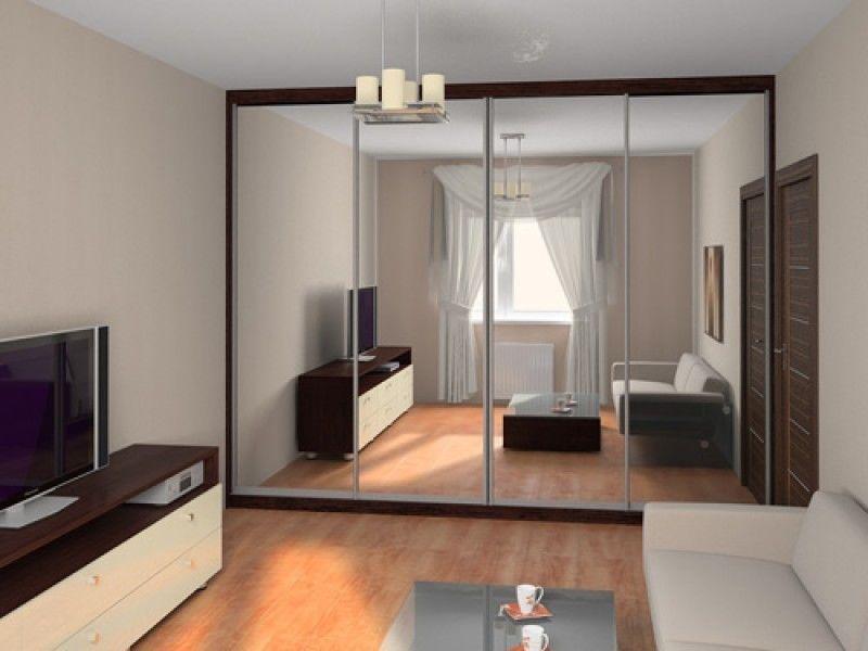 Шкафы-купе в интерьере: дизайн в гостиной, спальне и др. +110 фото