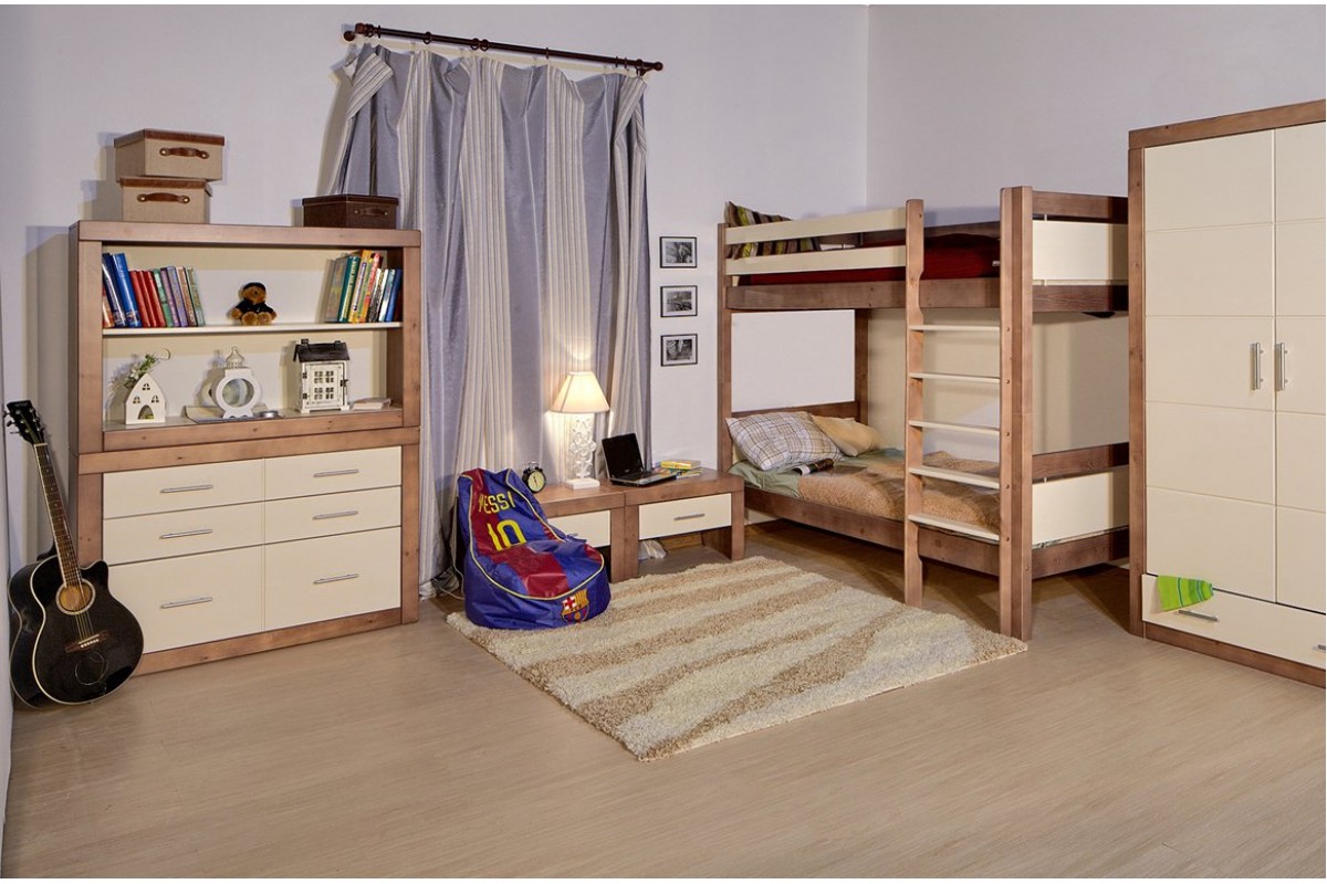 Примеры выбора мебели из массива в интерьер детской комнаты
