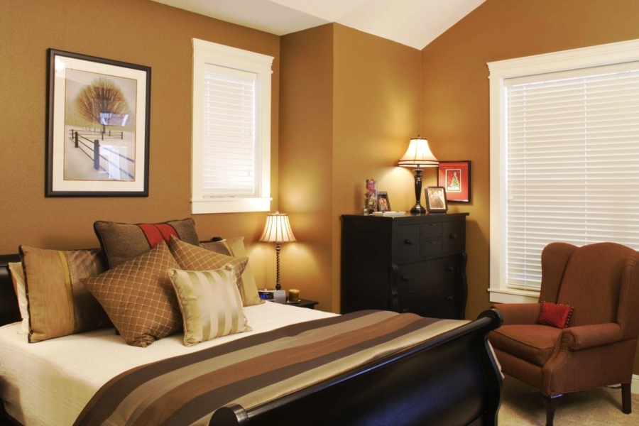 Определение цвета стен в спальне: 5 критериев выбора
