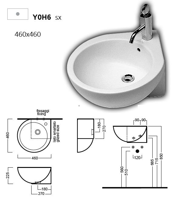 Размеры раковины для ванной комнаты: умывальники