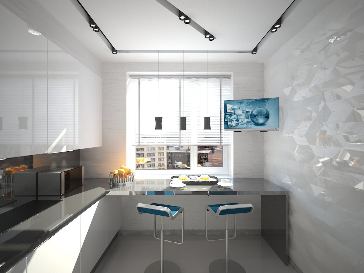 Кухня в стиле хай-тек: фото современных технологий в дизайне кухни