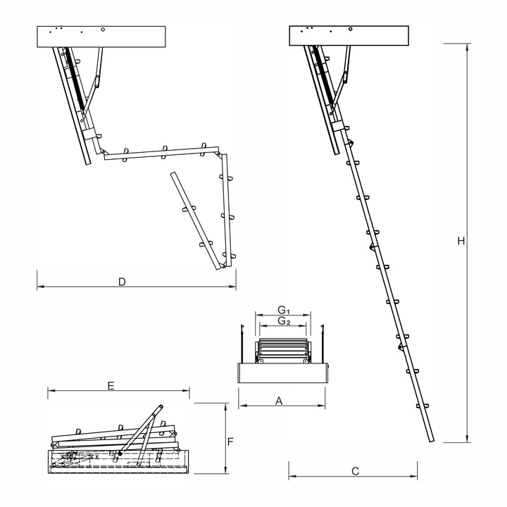 Чердачная лестница с люком своими руками: чертежи и пошаговые мастер-классы с инструкциями