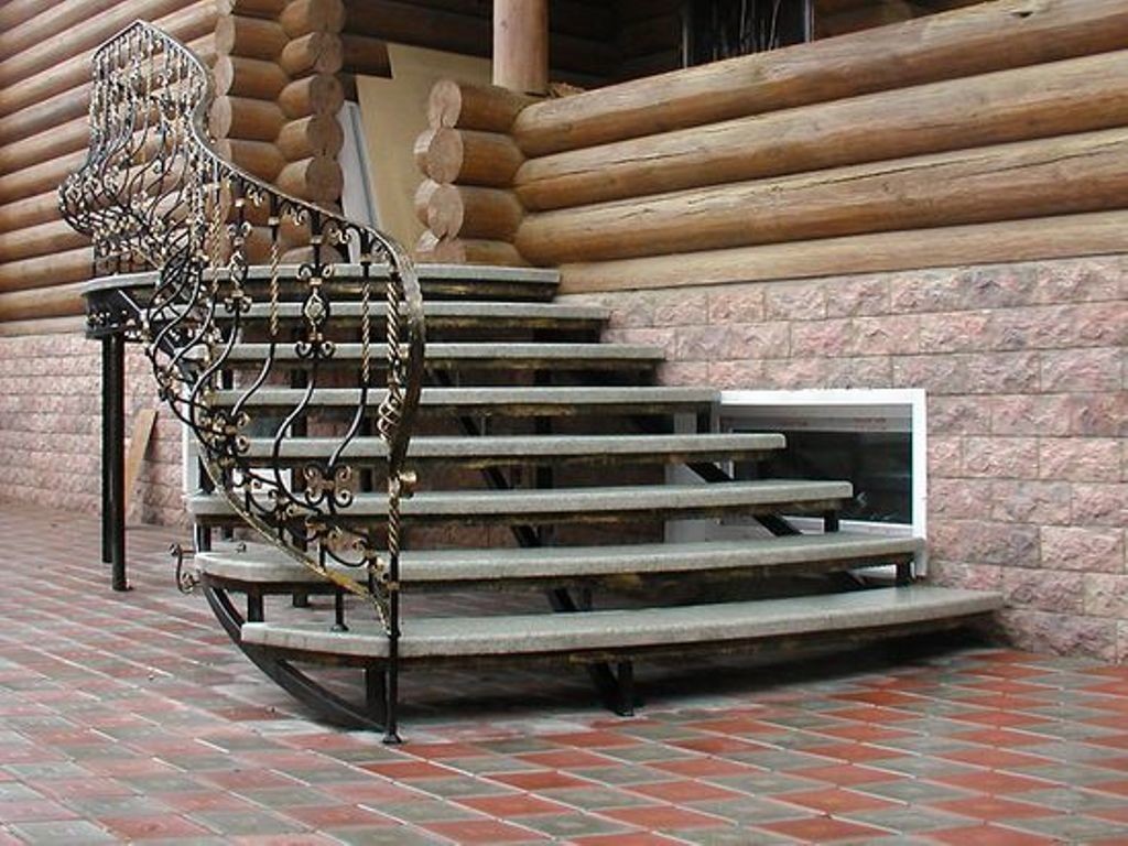 Кованые лестницы (46 фото) - винтовые, забежные, радиальные