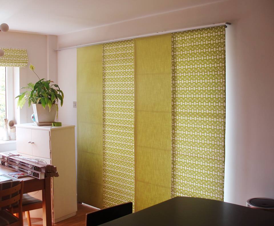 Японские шторы в интерьере квартиры — фото и описание