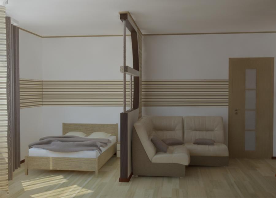 Спальня и гостиная в одной комнате: 108 фото идей зонирования | «покажу»
