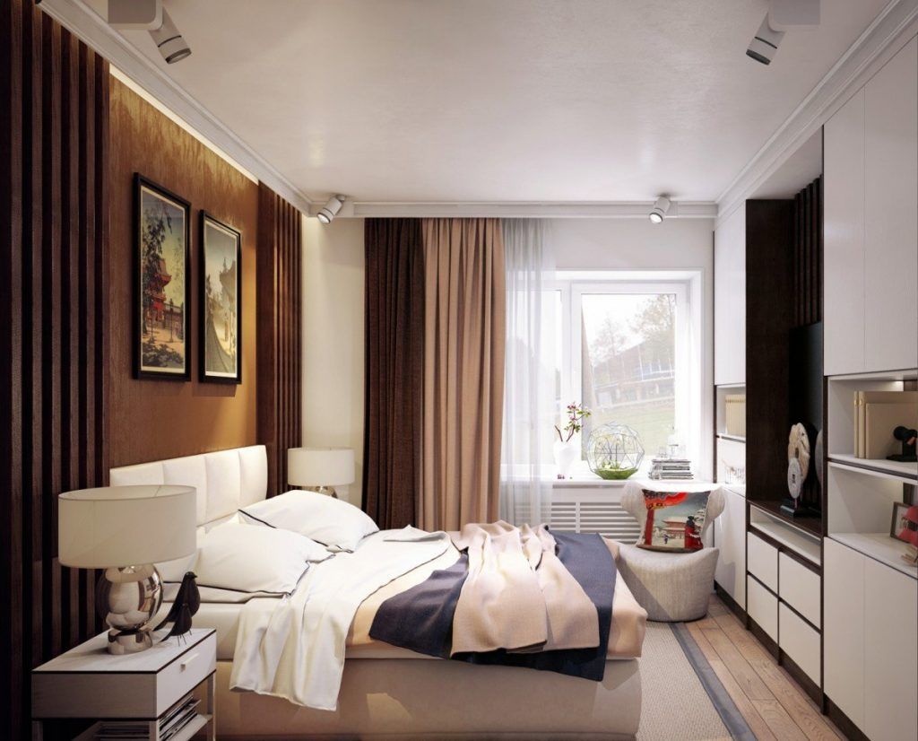 Дизайн спальни-гостиной 15 кв. м.: 50 фото интерьеров комнаты, идеи дизайна