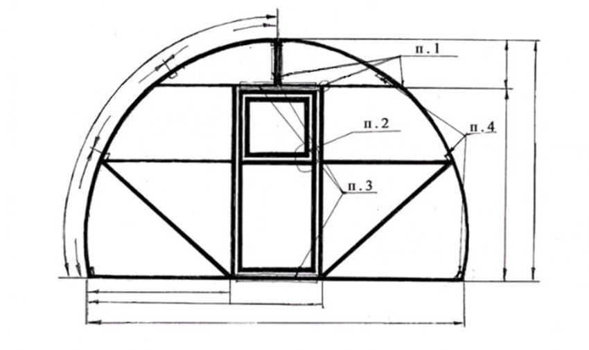 Чертежи для парника