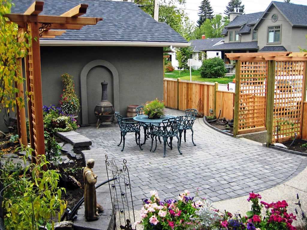 Ландшафтный дизайн двора частного дома своими руками с фото