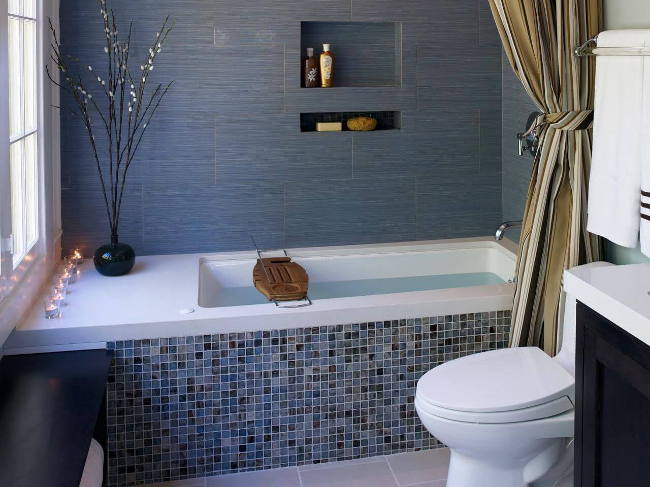 Мозаика в ванной комнате: 100 фото лучших примеров дизайна