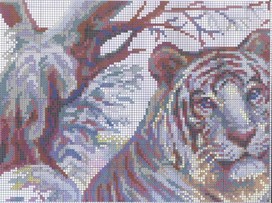 Как выполняется вышивка крестом тигров – схемы и 5 фото