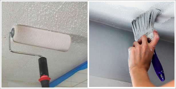 Изучаем, как покрасить потолок без разводов