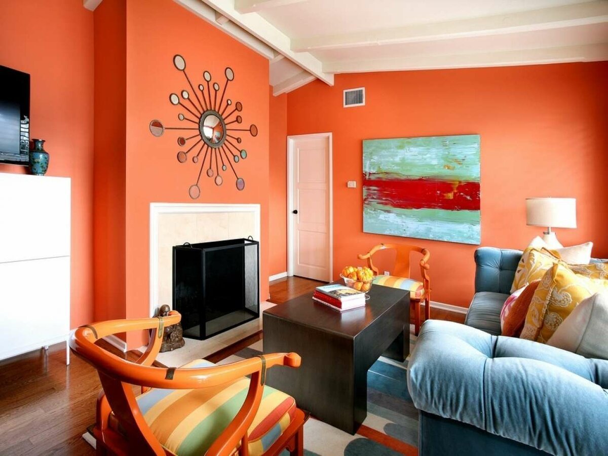 Оранжевые шторы — как их сочетать в интерьере? большой выбор готовых идей с фото и подробным описанием!
