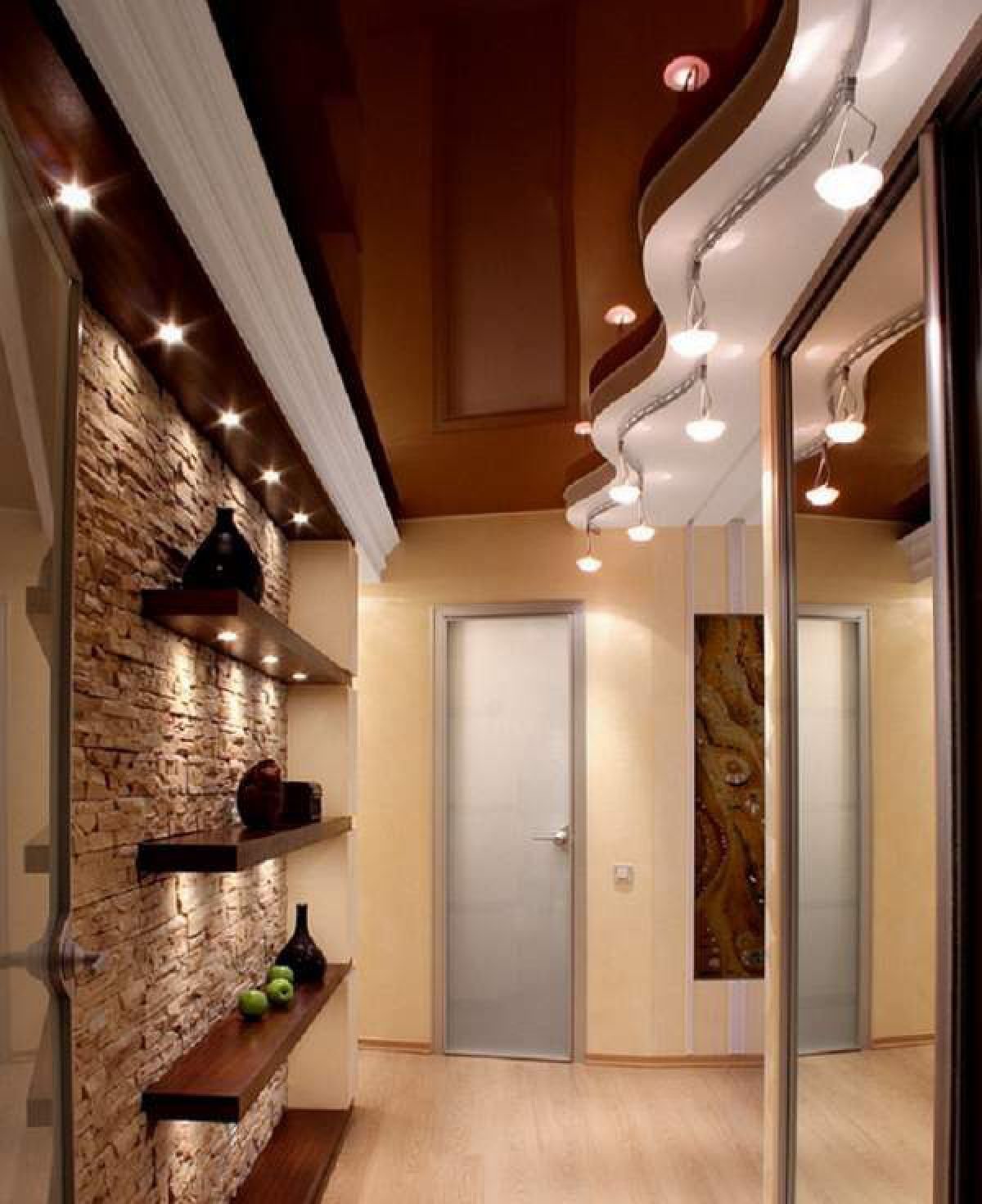 Интерьер узкого коридора. идеи дизайна узкого коридора в квартире