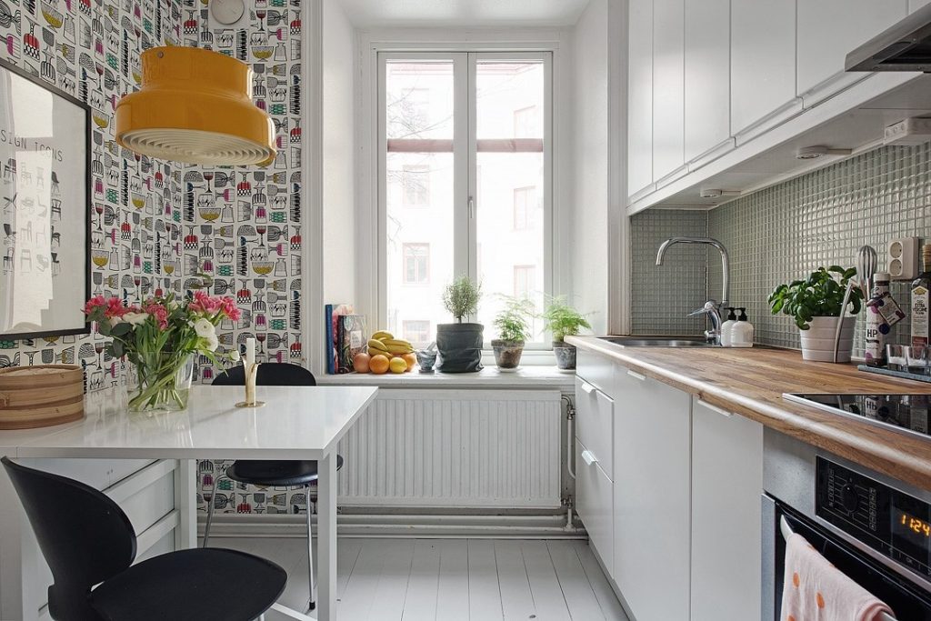 Как выбрать обои для кухни фото современный стиль для маленькой кухни