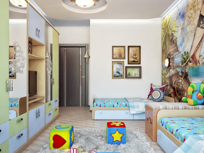Детская комната для мальчика: фото дизайн интерьера