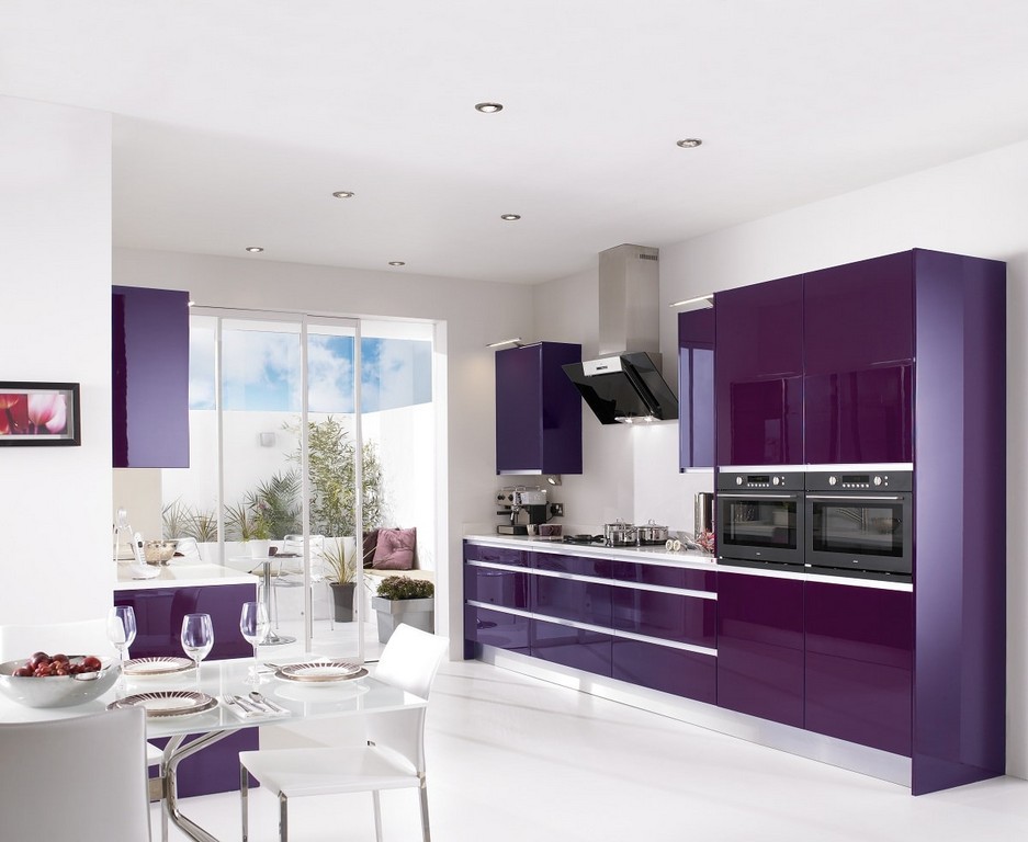 Фиолетовая кухня: яркие примеры сочетания цветов. 140 фото идей дизайна кухни в фиолетовых тонах