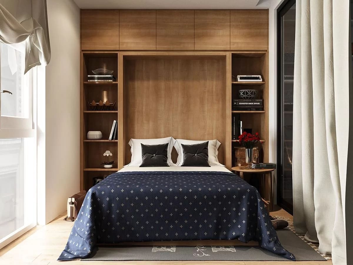 Дизайн маленькой спальни 7 кв м (20 фото) лучших идей и фото