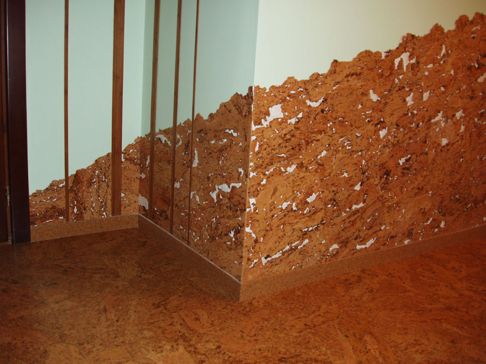 Стеновые пробковые обои или панели для декорации стен внутри помещения: выбор клея, материала, советы и техника монтажа к разным поверхностям