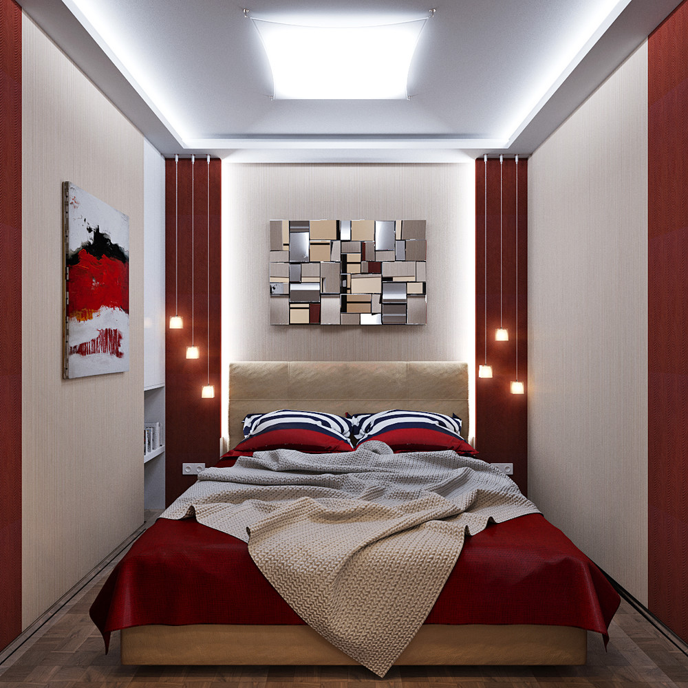 Дизайн спальни площадью 6 кв. метров: 70+ фото примеров