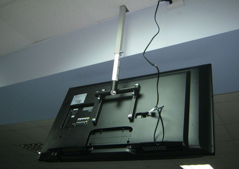 Крепление телевизора к потолку, как выбрать потолочный кронштейн, фотографии и видео