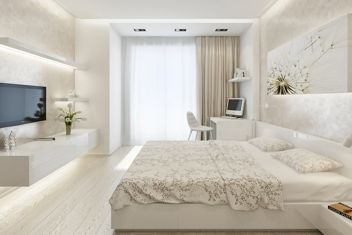 Спальня 11 кв. м. - красивые идеи украшения небольшой спальни (150 фото)