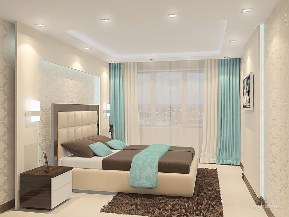 Дизайн спальни 14 кв. м (87 фото): интерьер и планировка прямоугольной комнаты, проект спальни-гостиной в современном стиле, расстановка мебели и зонирование пространства