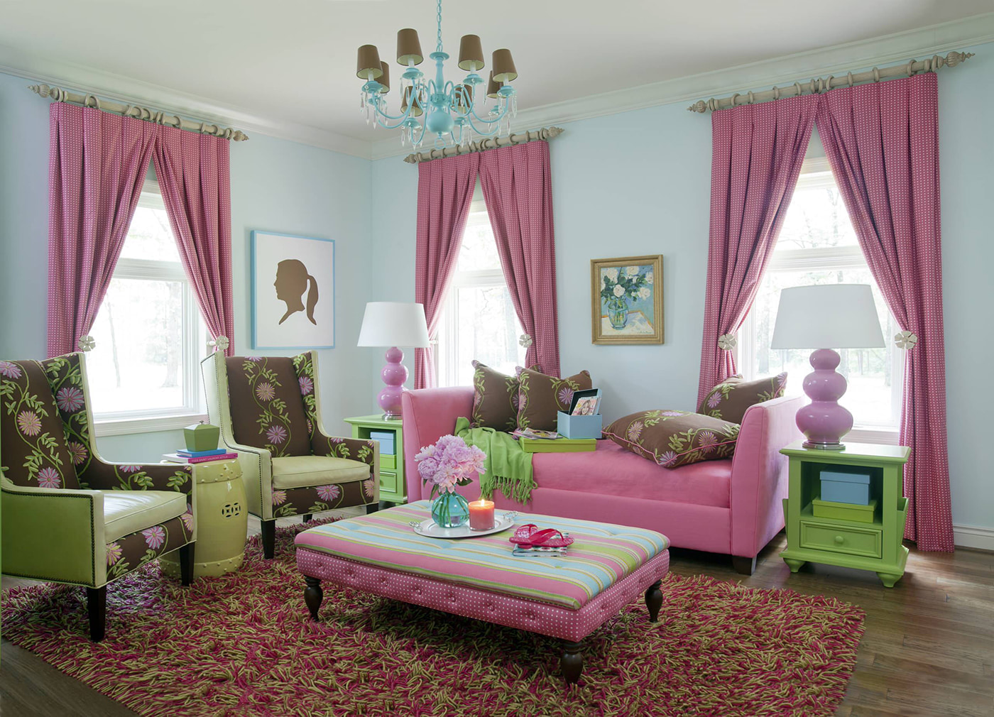 Розовый цвет в интерьере: особенности, сочетания, подходящие стили и отделка помещений