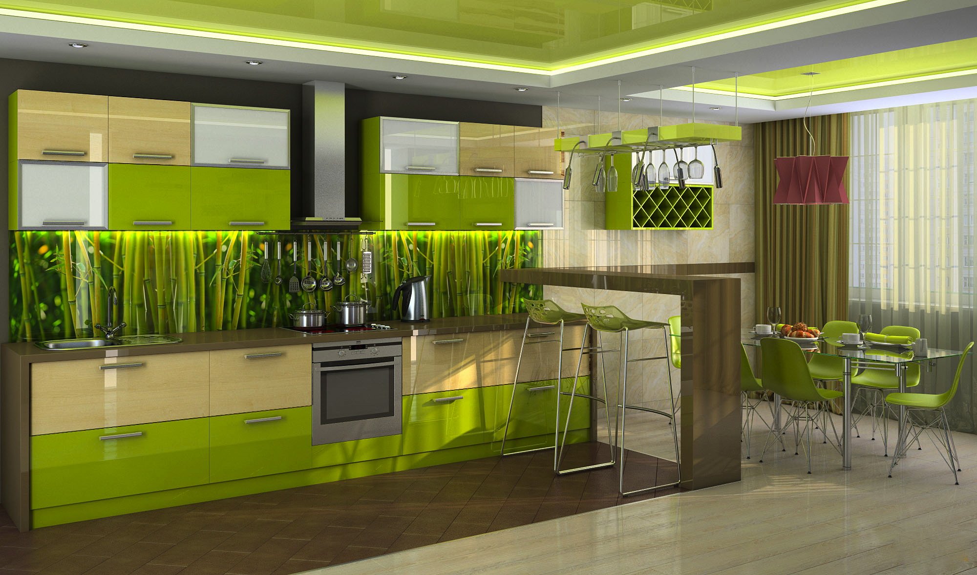 Зеленая кухня в интерьере — как создать гармоничный дизайн