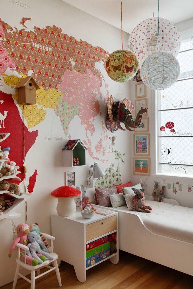 Декор детской комнаты: как украсить стены своими руками | дизайн и фото