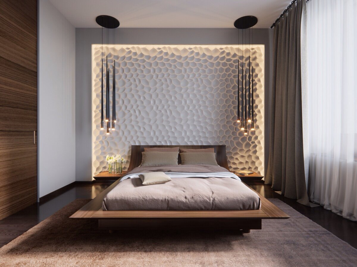 Темная спальня — фото интересных идей дизайна спальни в темных тонах