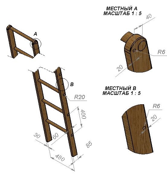 Изготовление деревянных лестниц своими руками чертежи - всё о лестницах