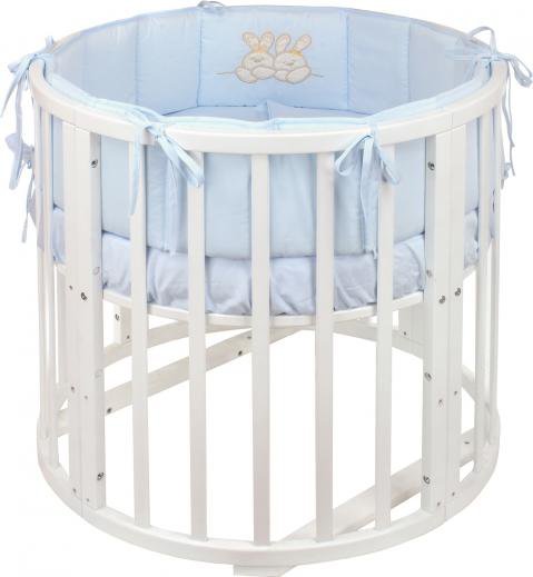 Детская круглая кровать-трансформер для новорожденных: размеры и параметры