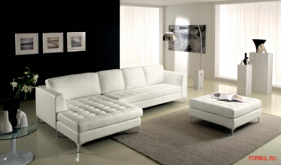 Белый диван в интерьере: 75 интересных идей с фото