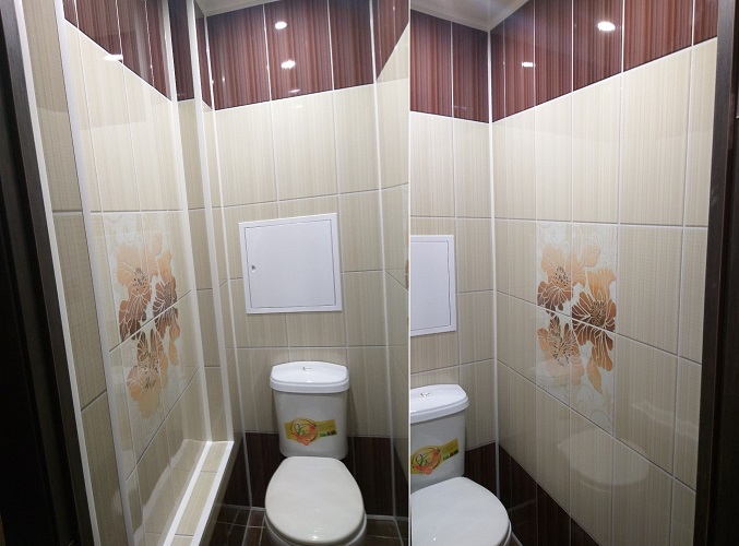 Особенности отделки туалета пластиковыми панелями: выбор, монтаж, фото дизайна
